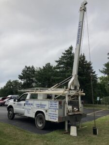 The Water Store Well Pump Truck on location.